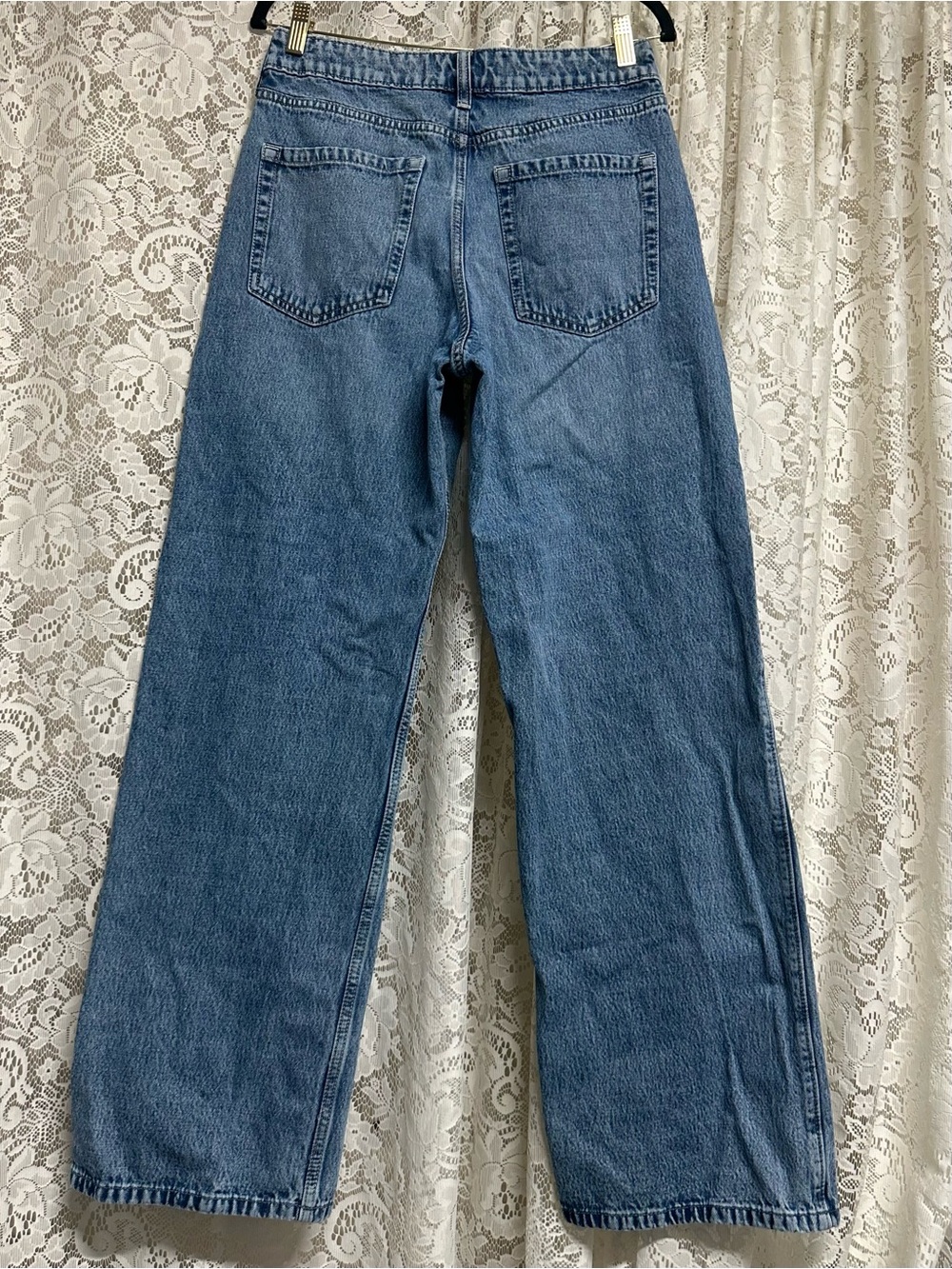Hollister Light Wash High Rise Baggy Jeans